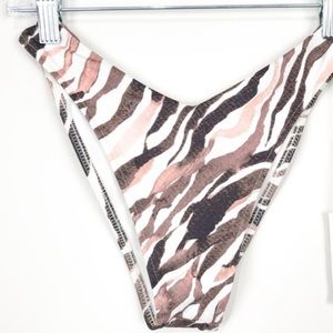 Frankies Kenza bikini bottom zebra print xs